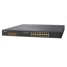 Planet FNSW-1600P 16 poorten POE 100M Unmanaged 19" POE Switch