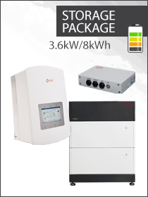 Solis 1ph 3.6kW Storage Hybrid / BYD LVS 8kWh Package