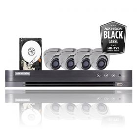 Hikvision Black Label 5MP PoC set  4x DS-2CD56H5T-ITME 3.6mm