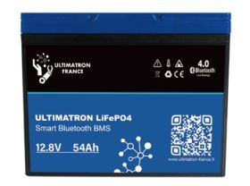 Ultimatron LiFePO4 Lithium Smart Accu Bluetooth BMS 12.8V 54Ah UBL-12-54